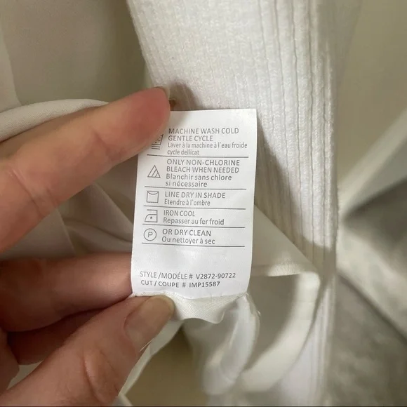 Vince White Ivory Asymmetrical Ribbed Sleeve Draped Drape Jacket Sz 4 V28729072 - Picture 9 of 12